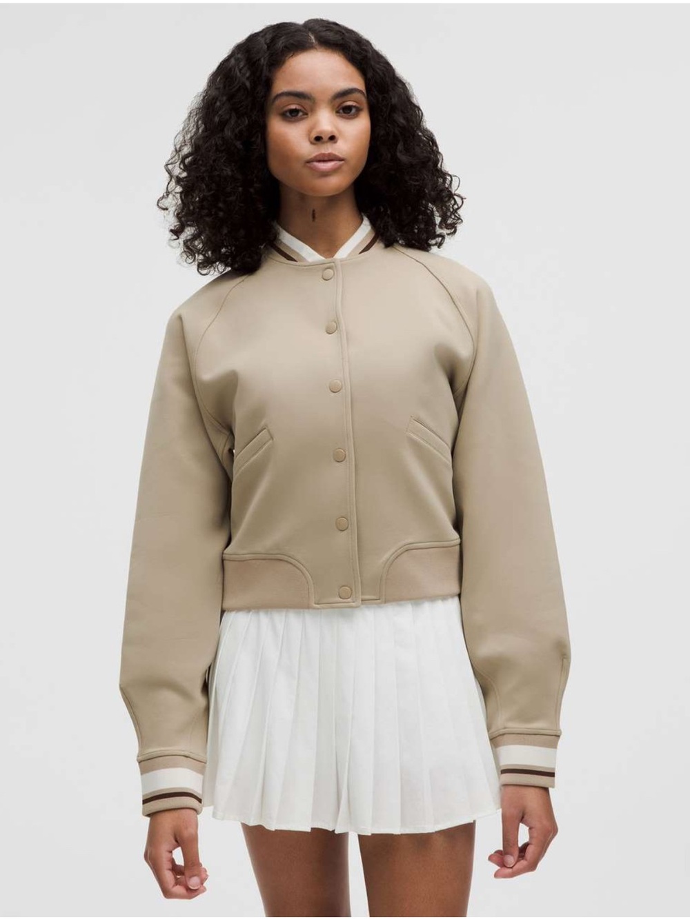 Lululemon Snap Front Collegiate Jacket